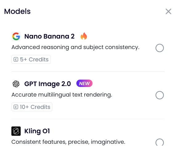 Clipfy Ai image editing models list